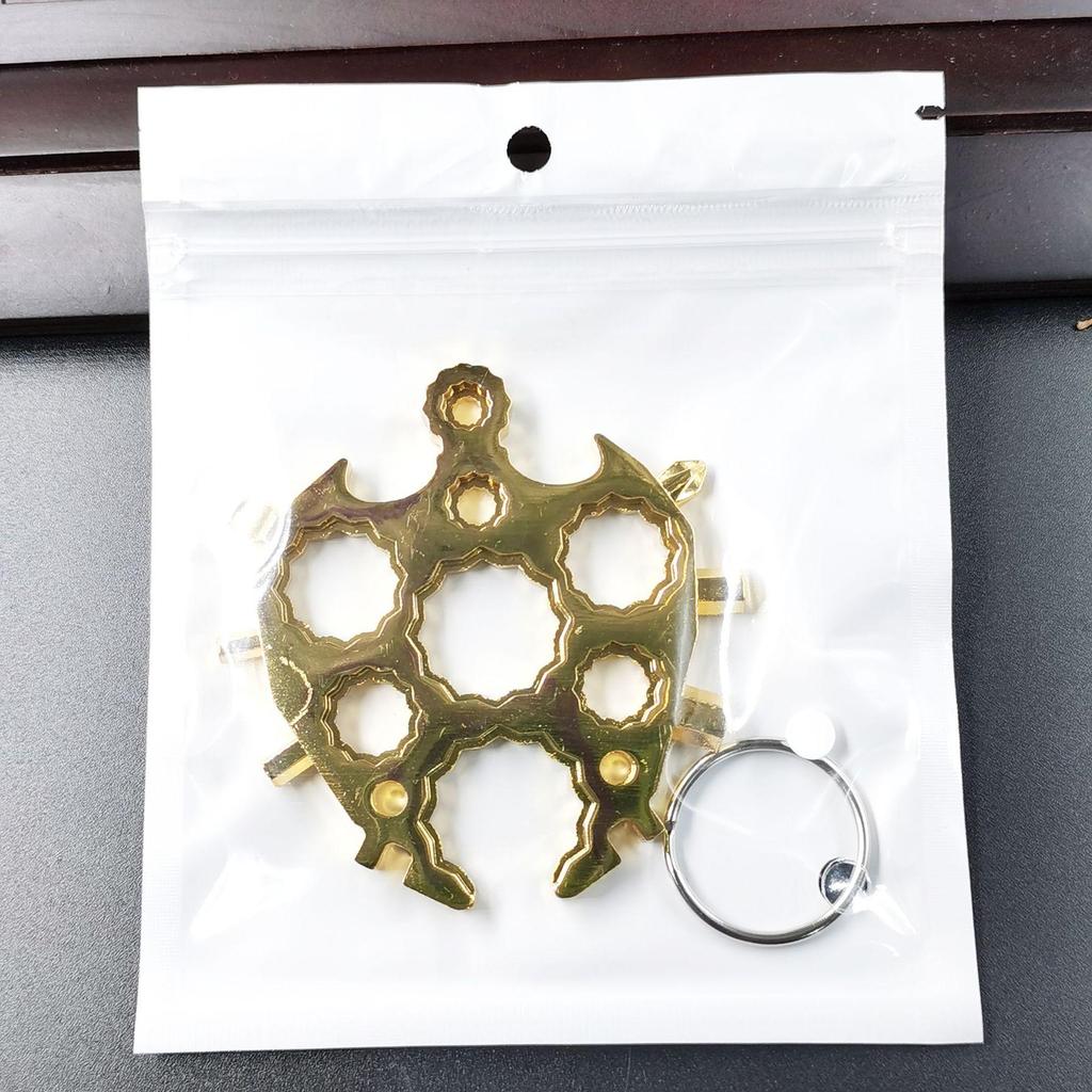 Multifunction Snowflake Wrench Keychain: Hex & Octagonal Universal Outdoor Tool