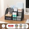 Office Accessories Desk Stationery Organizer Creative Metal Pen Holder Pencil Storage Rack 7 Grid Storage Box Divided Container