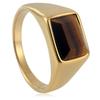 European and American Retro Men's Trendy Jewelry Ring Square Exquisite Gemstone Ring 2026