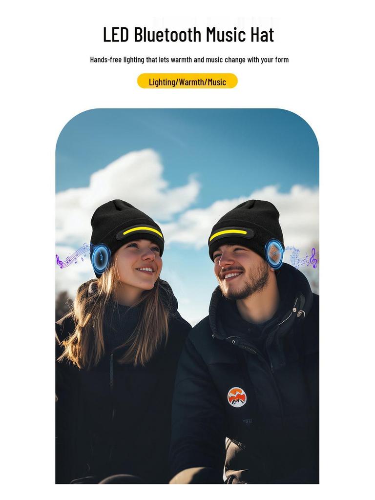 LED Wireless Bluetooth Music Festival Luminous Hat