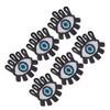 10Pcs Embroidered Patches Sequin Eye Shape Covering Breakages Stains Iron On Patches for DIY