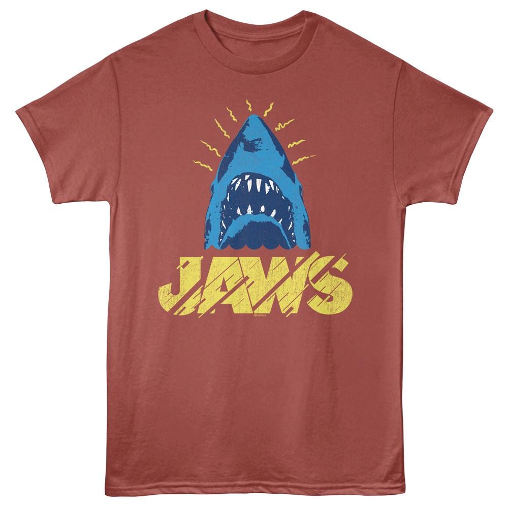 Jaws 70 s Movie Shaky Lines Men s T Shirt XL
