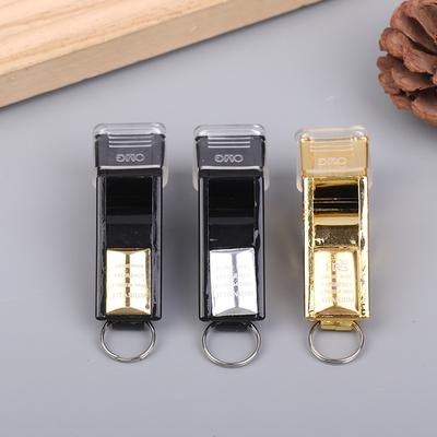 Professional Football Referee Whistles With Lanyard Box Big Sound Plastic Whistles Basketball Whistles Coach Equipment