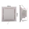 8'' 10'' 12'' Leiser Badezimmerlüfter mit LED-Licht Deckenlüfter für Badezimmer Toilette Küche Montierter Abluftventilator