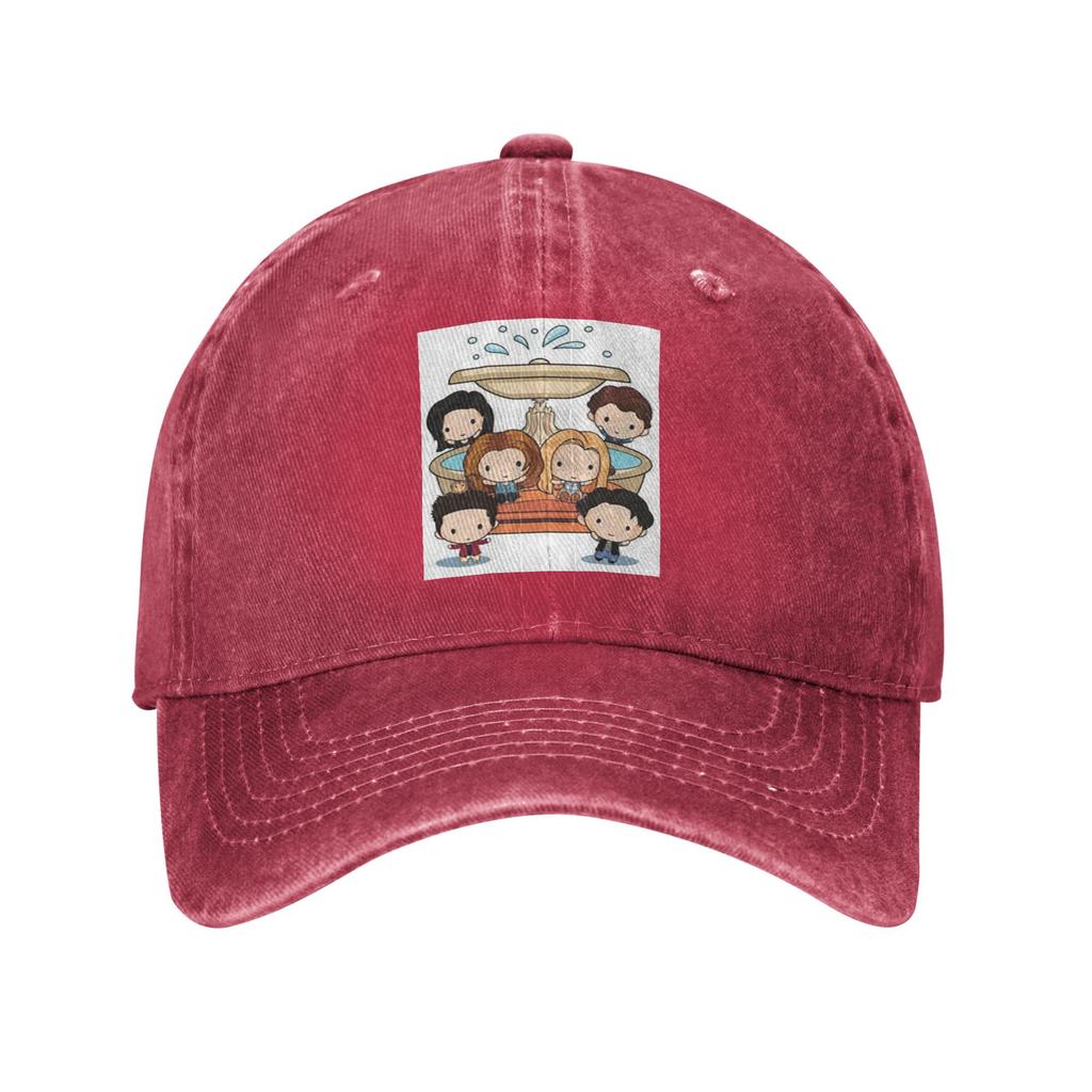 Friend TV Show Washed Denim Cap Casual Baseball Caps Adjustable Hat Summer Unisex Baseball Hats