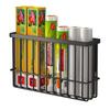 Cabinet Door Organizer Adhesive Storage Rack Inside Cabinet Kitchen Wall Mounted Pantry Caddy Hanging Storage Basket for Fridge Bathroom Organization