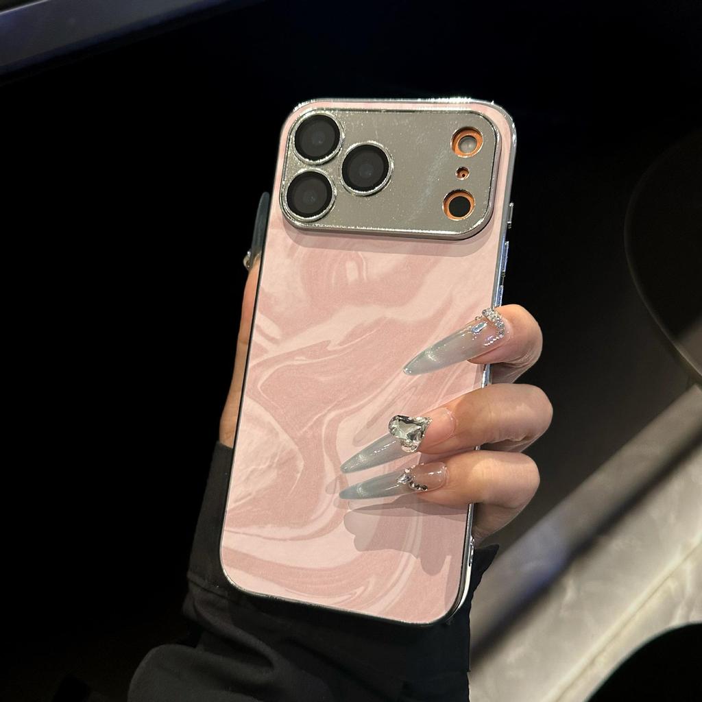 Electroplated Ripple Phone Case for Apple 17 Pro Max 15/17 Protective Skin Trend Creative Series 13/14