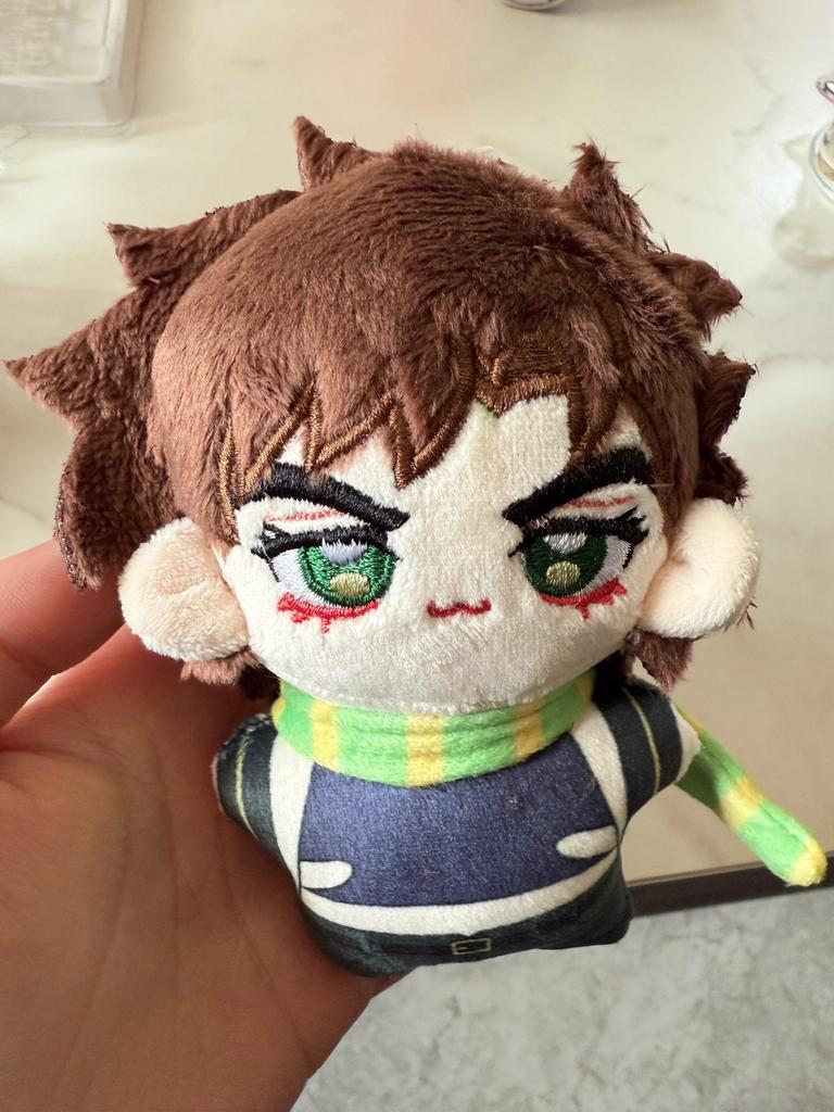 10CM Anime JoJo's Bizarre Adventure Jolyne Cujoh Kakyoin Tenmei Plush Keychain Pendant Cotton Plushie Kids Christmas Gifts