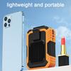 4000mAh Wearable Personal Fan Portable Mini Waist Fan 3 Speed USB Rechargeable Waist Clip Fan Emergency Mobile Power for Outdoor