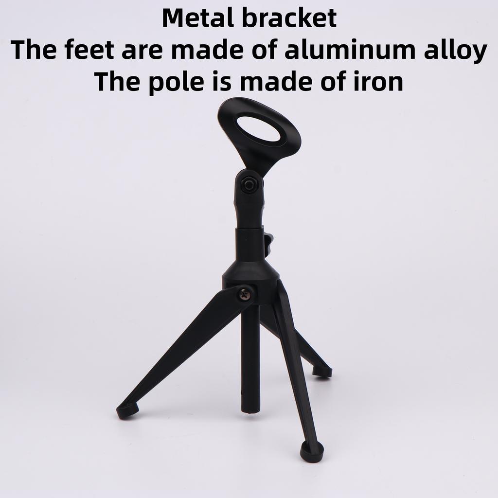 1 Pcs Mini Portable Table Stand Universal Microphone Stand Desktop Tripod Adjustable Mic Clip Holder Lightweight Bracket