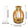 Acrylic Wood Colorful Pattern Diamond Mosaic Rhinestones Vase Diamond Painting Tabletop Vase Ornaments Kit for Home Office Decor