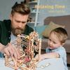 3D Wooden Puzzle Marble Run Set DIY Assemble Building Model Kits STEAM Educational Toys For Kids Adult Gifts 3 Types