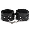 Adult Plush Handcuff & Foot Cuff Restraint Set with Cross Buckle