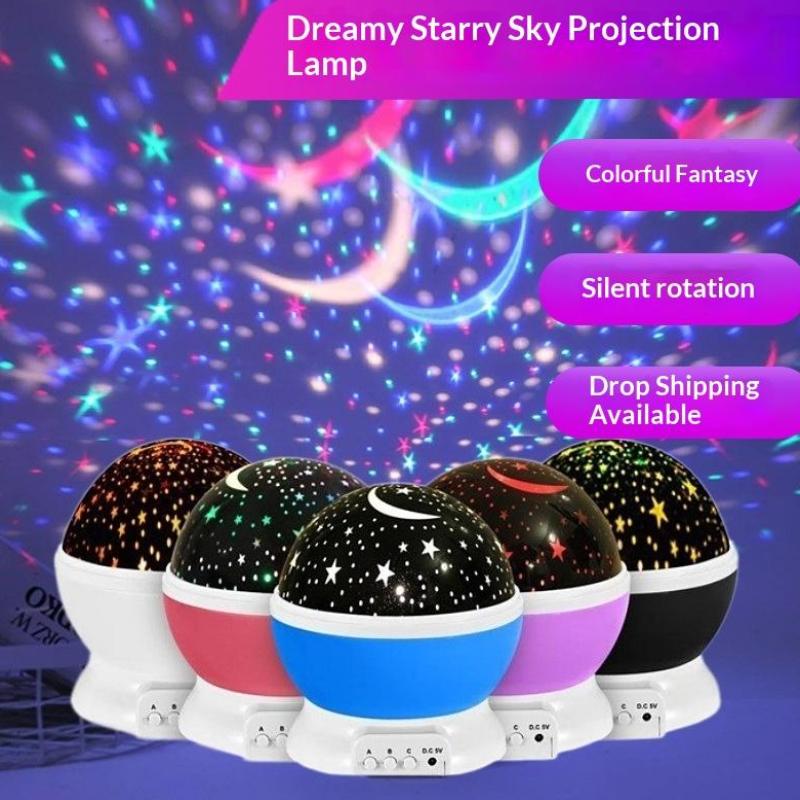 Night Lamp Projector Starry Sky Night Light Projector Decor Lamp Rotating Starry Moon Galaxy Projector Table Light