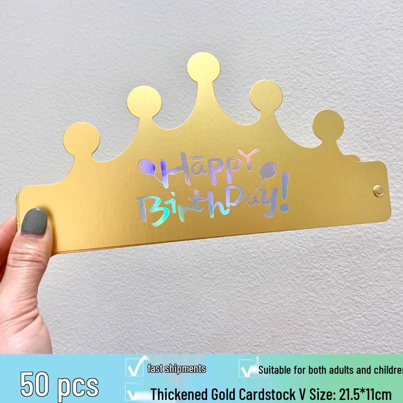2025 Birthday Hat for Kids & Adults - First Birthday Party, Photo Props, Cake Hat