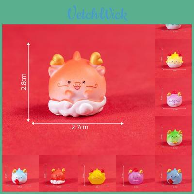 Adorable Resin Cartoon Dragon Figurines Cute Blind Box Decorations Desktop Decor