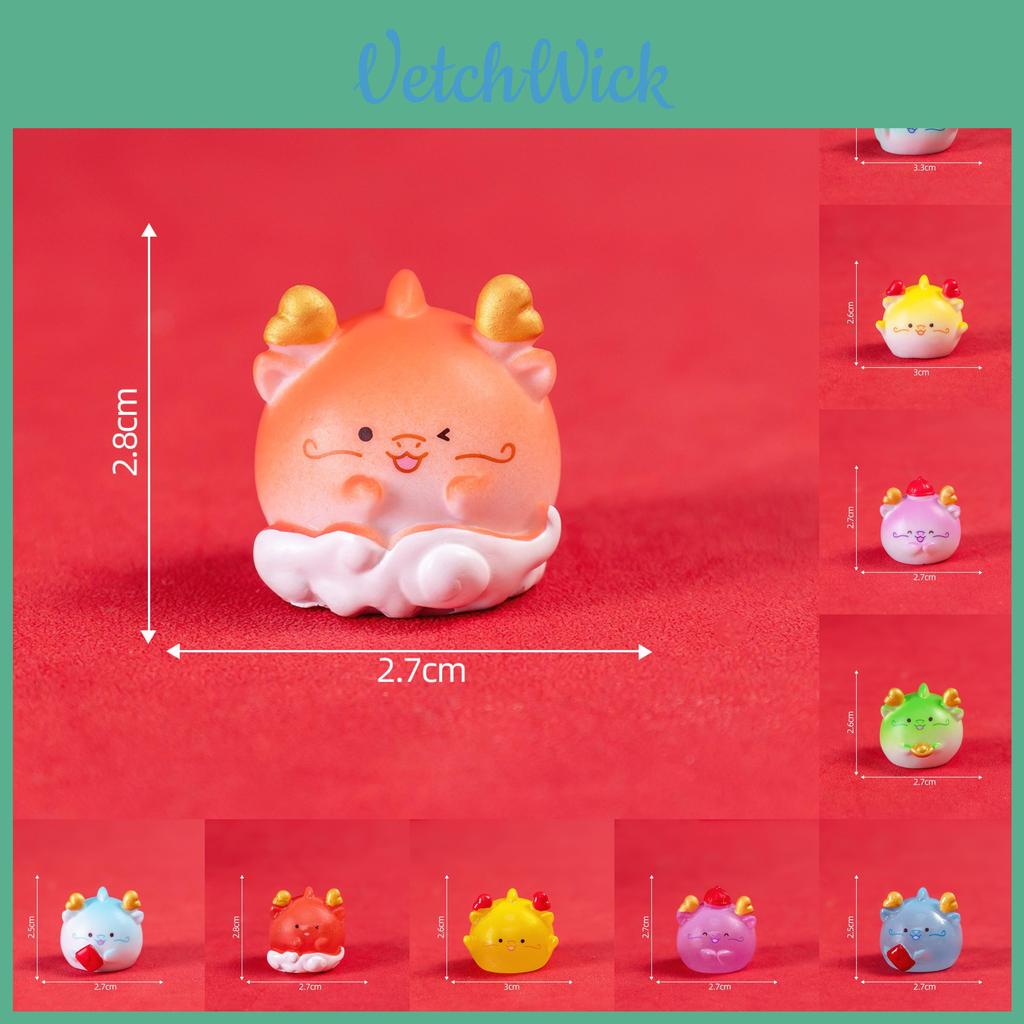Adorable Resin Cartoon Dragon Figurines Cute Blind Box Decorations Desktop Decor