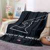 Racing Circuit Track Map Flannel Throw Blanket Cozy Soft Lightweight All Season Sofa Couch Bed Decor Gift for Motorsport Lovers