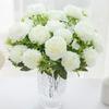 2/5pcs Bulbous Chrysanthemum Peony Artificial Flowers Festival Garland Home Living Room Bonsai Wedding Bride Bouquets Decoration