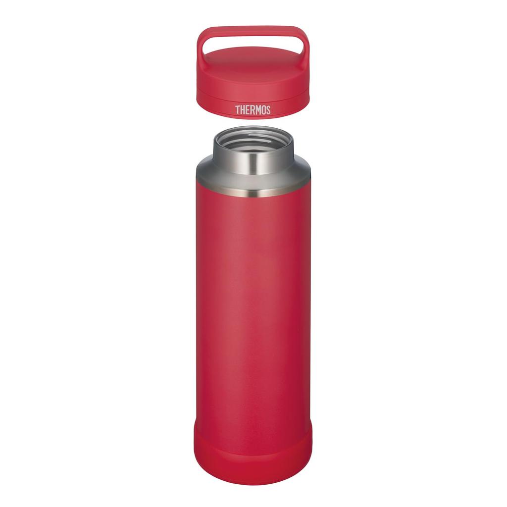 Thermos Vacuum Insulated Portable Mug with Carry R Handle, 1L, Red, JOW-1000