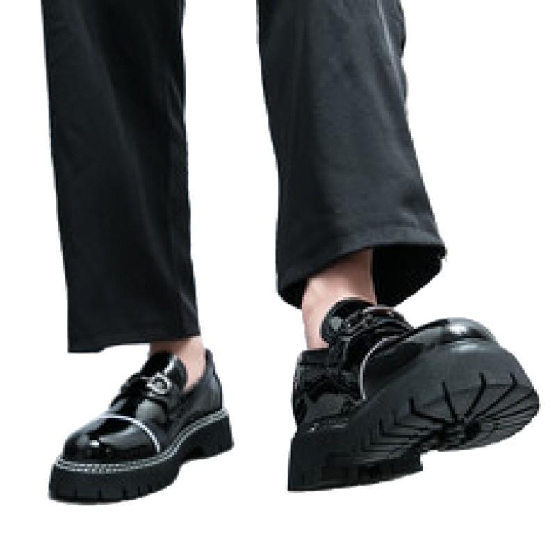 Four Seasons Doudou Shoes Men's Business Dress Leather Shoes Men's One Pedal Sleeve Small Leather Shoes Foreign Trade Large Size Casual Shoes