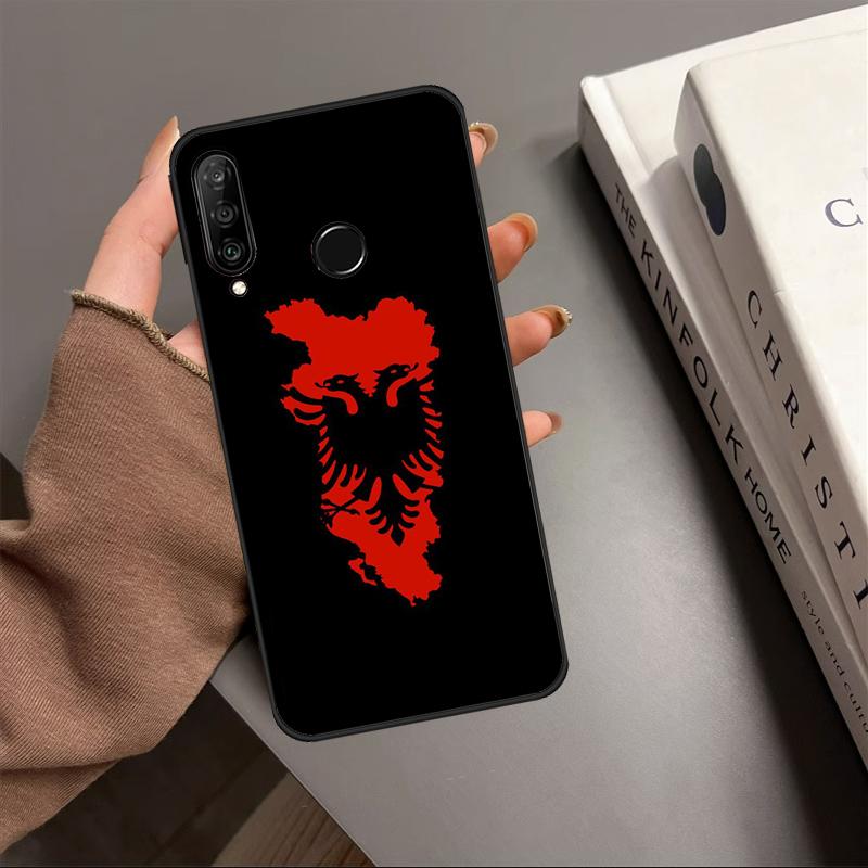 Albania Passport For Huawei Nova 10 9 SE Y91 Y61 Y90 Y70 Y60 Y72 12s 12i 11i 7i 8i P60 Pro P30 P40 Lite Case