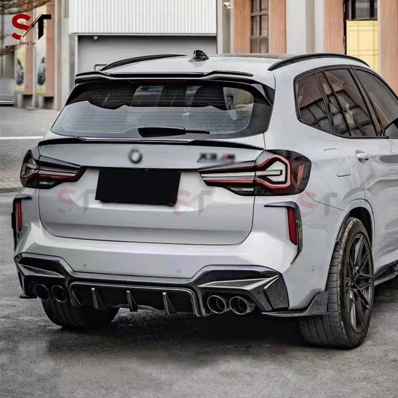 2022 BMW X3M F97 Carbon Fiber Rear Bumper Lip Diffuser Kit