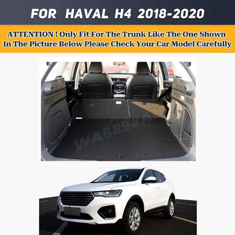 Custom Car Trunk Mat For HAVAL H4 2018 2019 2020 Interior Accessories Carpet Luxury Durable Leather Mat