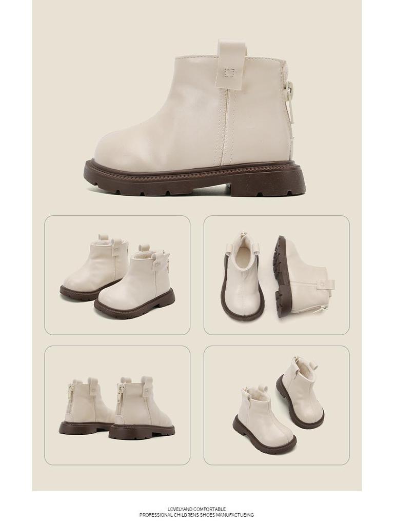 Dr. Martens Infant Cotton Boots: Warm Winter Walking Shoes for Boys & Girls, Korean Style Snow Boots