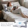 Memory Foam Kissen Rücken- und Seitenschläfer Memory Foam Kissen Langsamer Rückprall Weiches Kissen Nackenstütze Kopfstütze für Reise Hotel