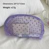 Heart Transparent Mesh Makeup Bag Multifunction Portable Women Cosmetic Storage Pouch Ladies Toiletry Lipstick Organizer Bags