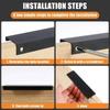 10-1 STuks Onzichtbare Ladehandgrepen Aluminiumlegering Kast Deurknoppen Zonder Boren Meubels Kastknoppen Huis Hardware Kits