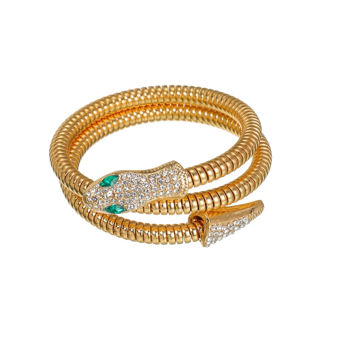 

Преувеличенный браслет-ожерелье в виде змеи, панк-стиль, украшение на ожерелье в стиле хип-хоп, модная крутая уличная аукционная цепочка с микро-инкрустацией