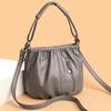 Retro Texture Crossbody Single-shoulder Bag Large Capacity Simple and Fashionable Hand-held Bucket Bag