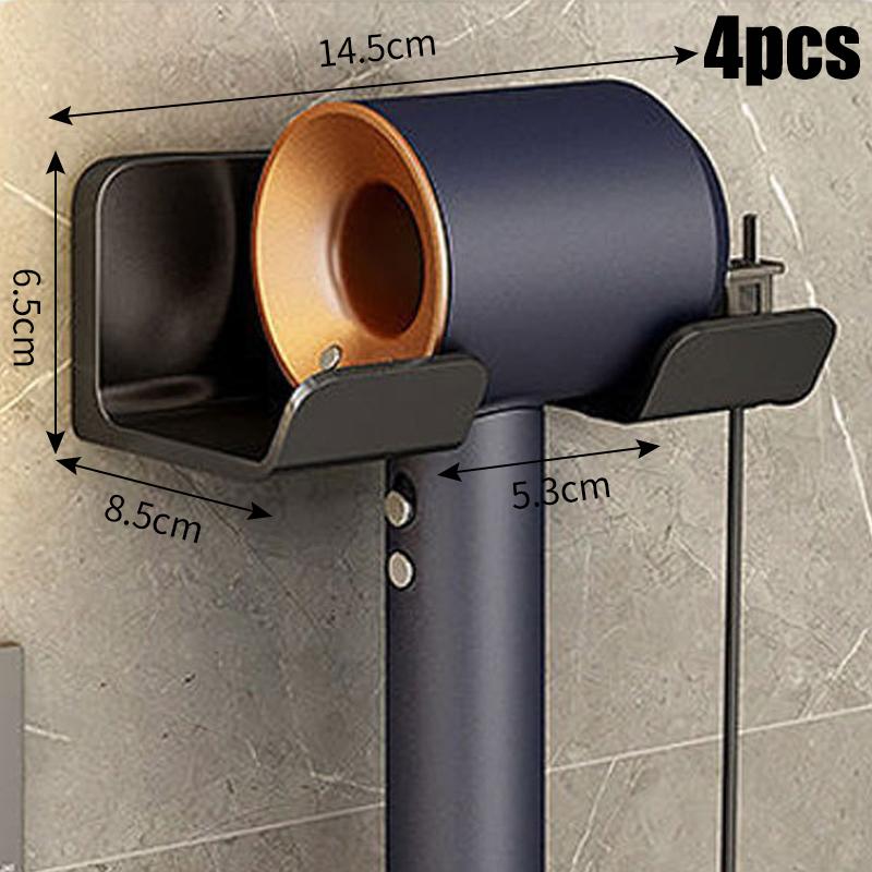 

Настенная неперфорированная стеллаж для хранения фена Стеллаж для хранения и размещения фена в ванной комнате Многофункциональная стеллаж для хранения