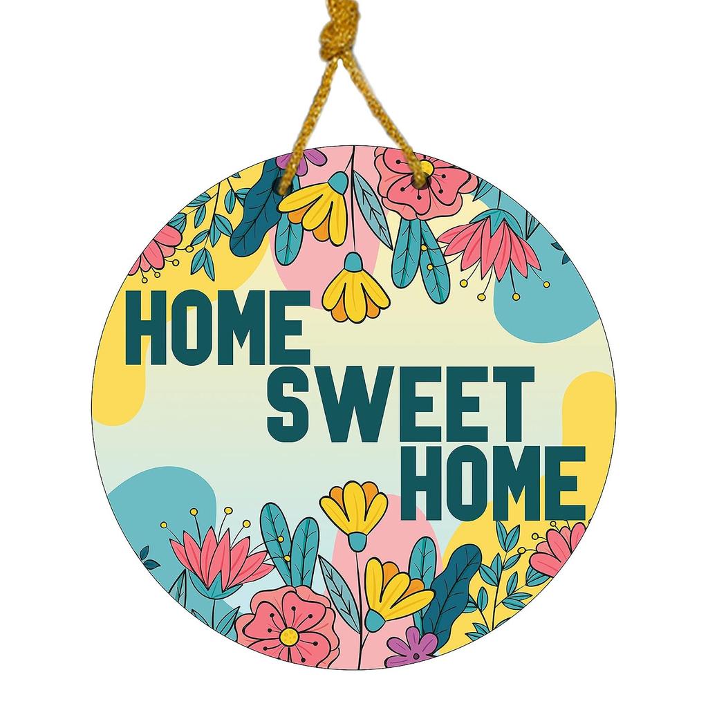 Wooden Wall Hangings For Home Décor, Living Room, Wall Décor - Home Sweet Home