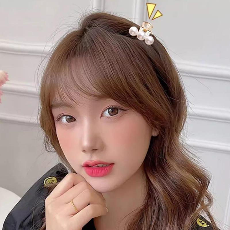 6/8/10 pièces/ensemble Petites perles strass Géométrique Métal Pinces à cheveux Pour femmes Filles Douces Mini pinces à cheveux Épingles à cheveux Accessoires pour cheveux