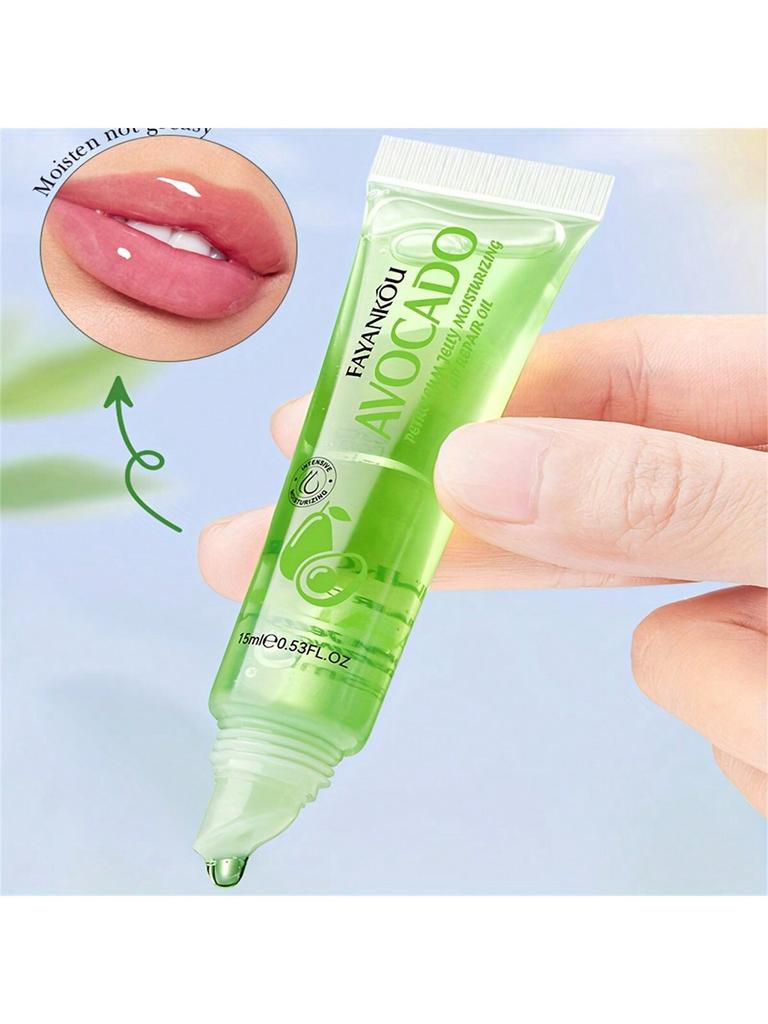 1Pc AVOCADO LIP REPAIR OIL Reduce Lip Wrinkles, Prevent Peeling And Cracking. Moisturizing And Hydra