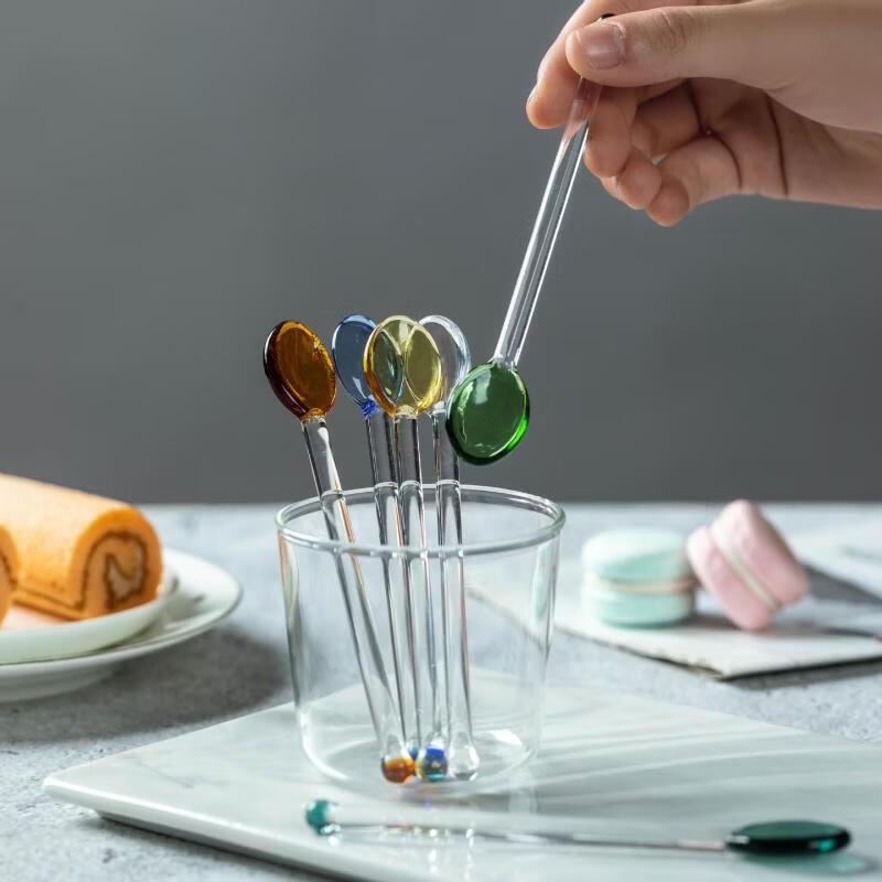 Ru Han Cartoon Style Heat-Resistant Glass Spoon