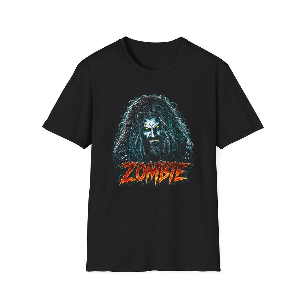 Rob Zombie Face T-Shirt | Creepy Undead Portrait Tee
