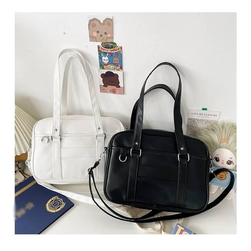 Stylish Urban Chic Tote Bag For Women Pu Leather Large Capacity Shoulder Bag