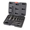 9 Pcs Pipe Extractor Set CrMo Steel Broken Pipe Removal Tool Kit with Storage Box for Maintenance