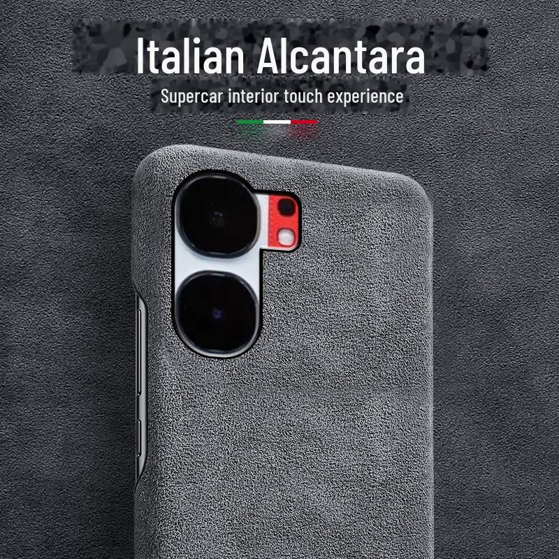 iQOO Neo7 Suede Half-Cover Racing Protective Case for 7SE Neo7 - Ultra-Thin Design.