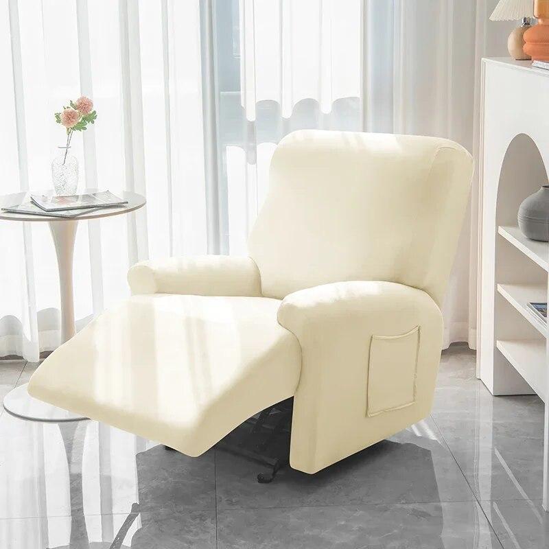 1/2/3/4 Seater Polyster Recliner Sofa Covers Lazy Boy Relax Armchair Cover Elastic Sofa Protector Lounge Home Pets Anti-Scratch