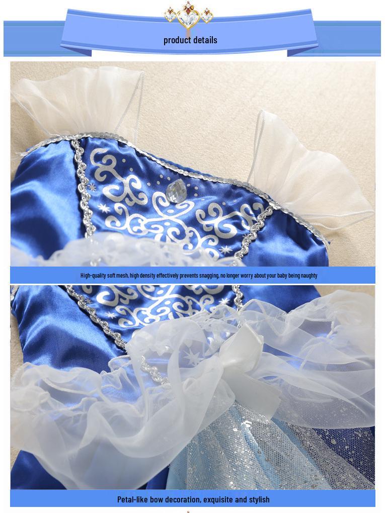 Vestito Estivo da Bambina Principessa Frozen - Costume Formale & per Esibizioni