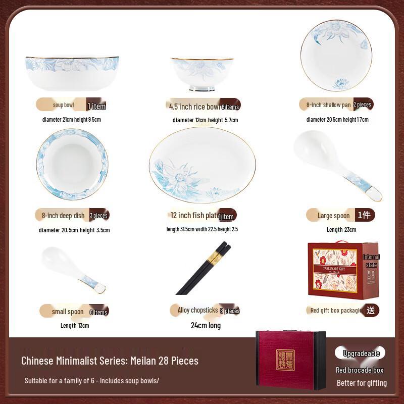 Mode Lanka Jingdezhen Ceramic Dinnerware Set