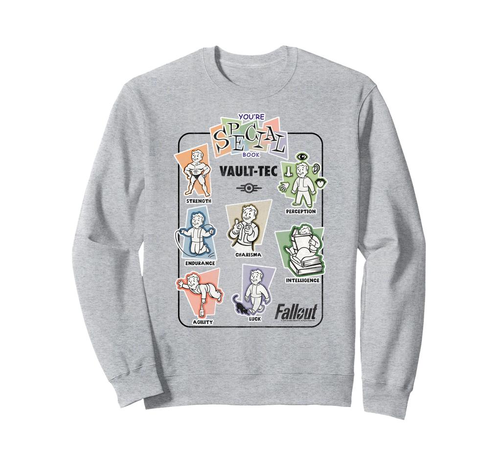 Fallout Videospiel Vault-Tec Du bist Besonderes Buch Vintage Sweatshirt