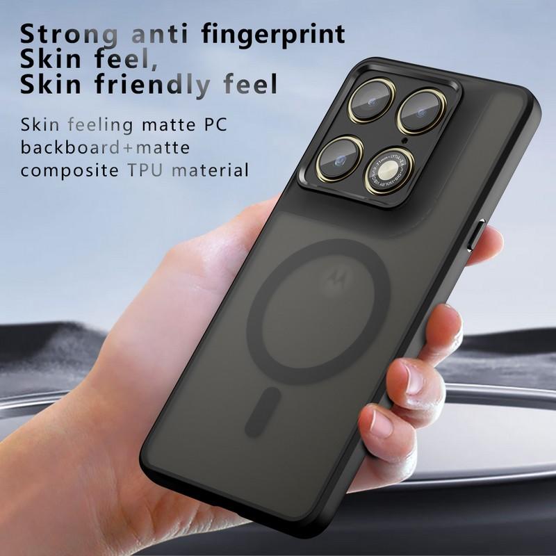 For Magsafe Magnetic Phone Case For Motorola Signature Moto Edge 70 Ultra X70 Air Pro Shockproof Matte PC+TPU Charging Cover