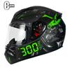 Certified Full Face Motorcycle Helmet Scooter Electric Bike Riders ABS Material DOT ECE Compatible