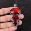 Red Fire Labradorite Pendant Gemstone Pendant Vintage Jewelry 925 Sterling Silver Pendant Handmade Pendant Gift For Women Brand New Pendant